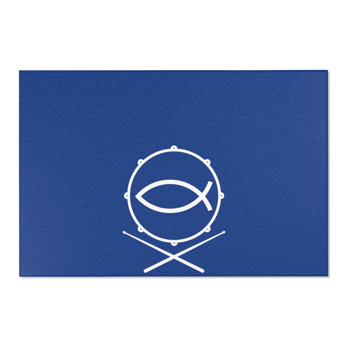 Drum Fish Rug - Blue | Sacred Tune