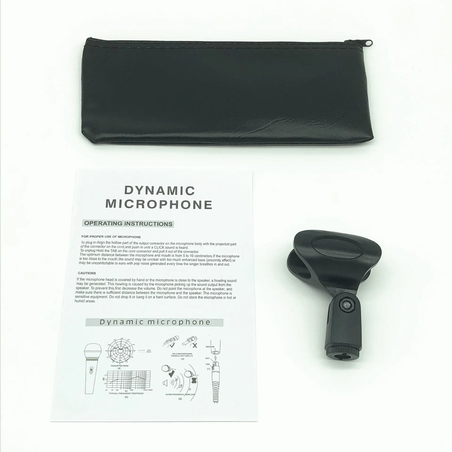 Dynamic Vocal Microphone clip and pouch | Sacred Tune