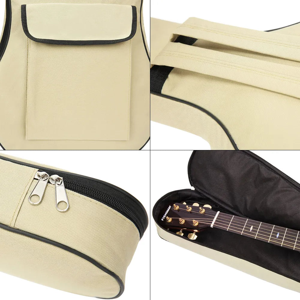 Guitar Backpack Case - Tan Color Details | Sacred tune