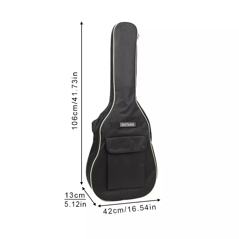 Guitar Backpack Case - Black Color Dimensions | Sacred Tune
