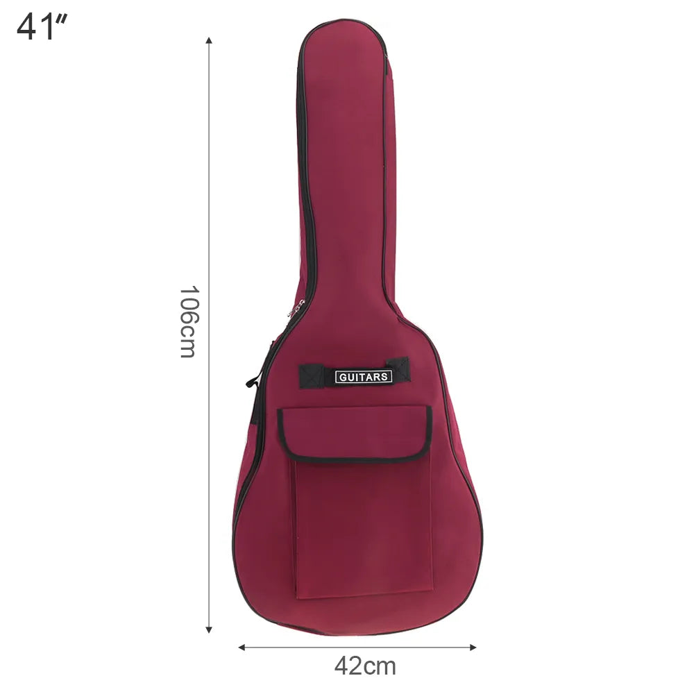 Guitar Backpack Case - Red Color Dimensions | Sacred Tune