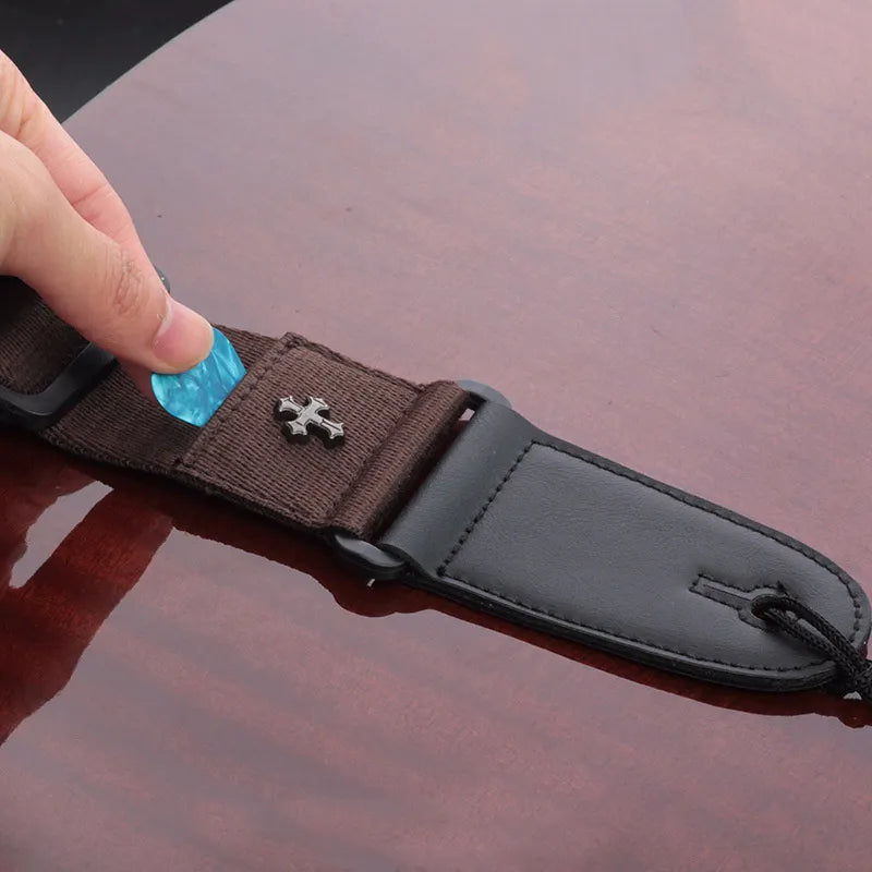 Coffee Color Guitar Strap | Sacred Tune