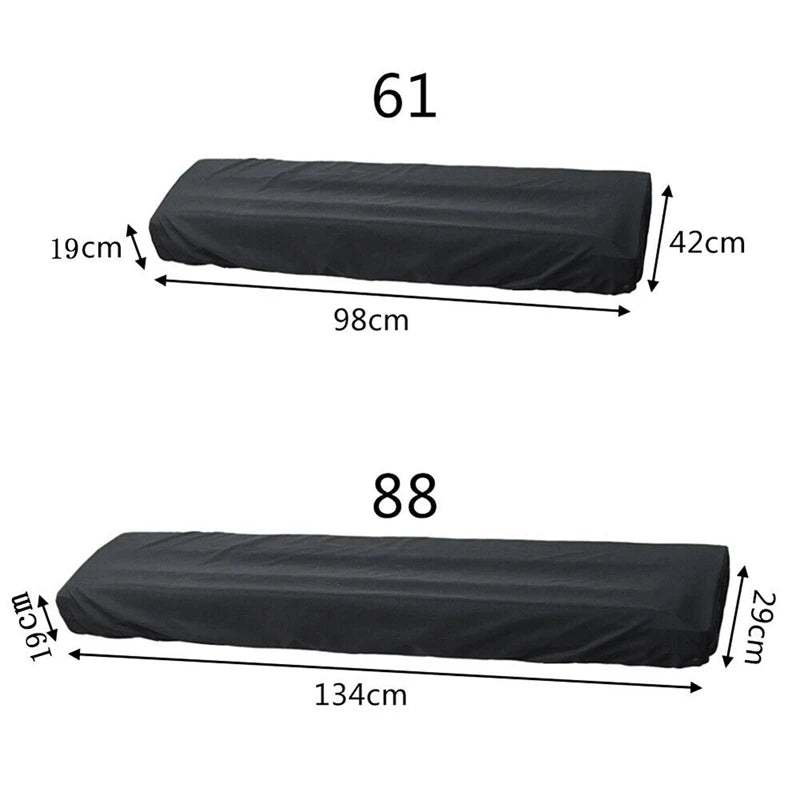 Keyboard Dust Cover - Available For 61 and 88 Key Keyboards Dimensions