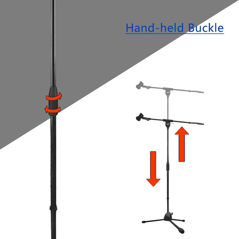 Microphone Stand with Boom Vertical Adjustment Second View | Sacred Tune