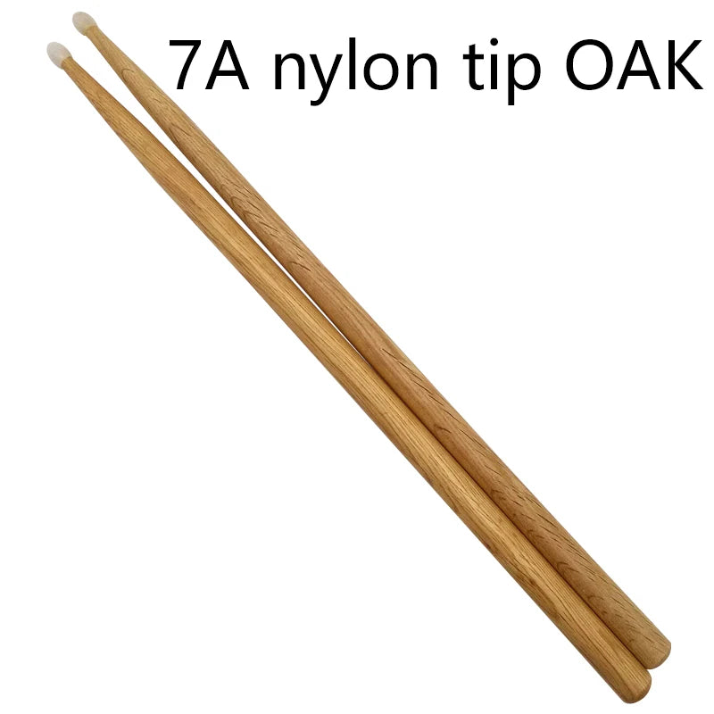 Oak Drum Sticks - 7A Nylon Tip | Sacred Tune