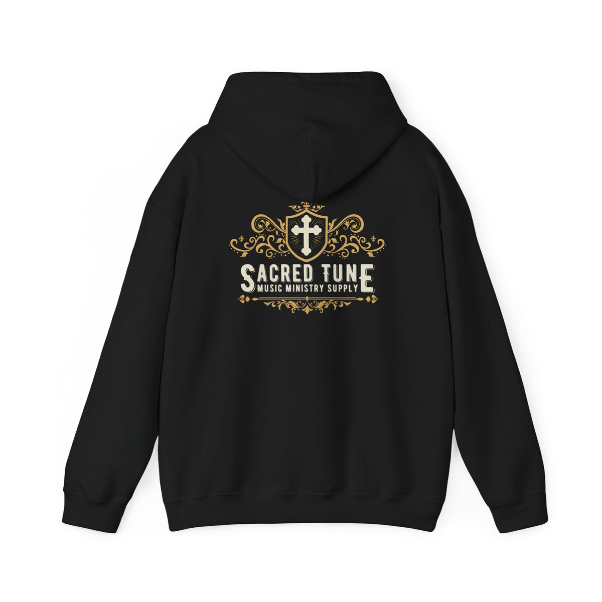 Sacred Tune Hoodie in Black - Back | Sacred Tune