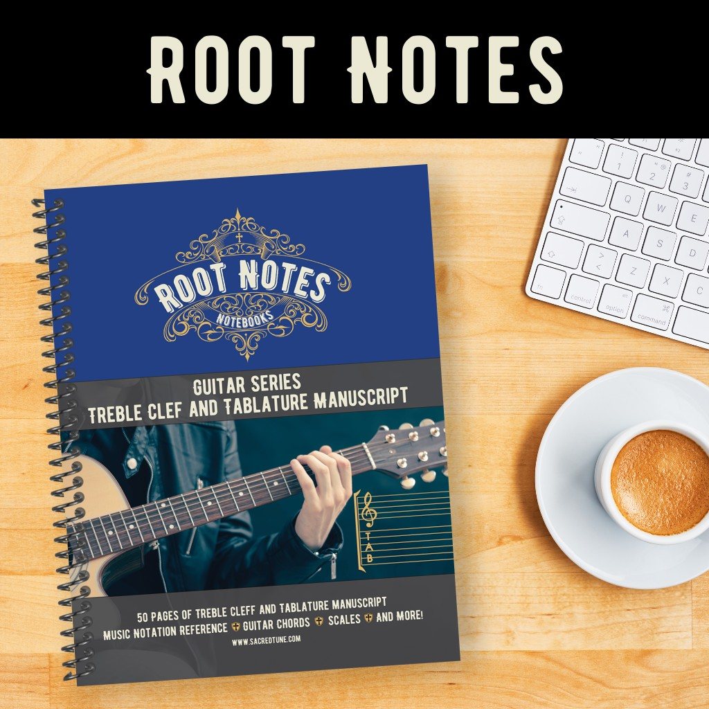 Band Notee Root Notes Notebooks For Worship Bands & Musicians | Sacred Tune