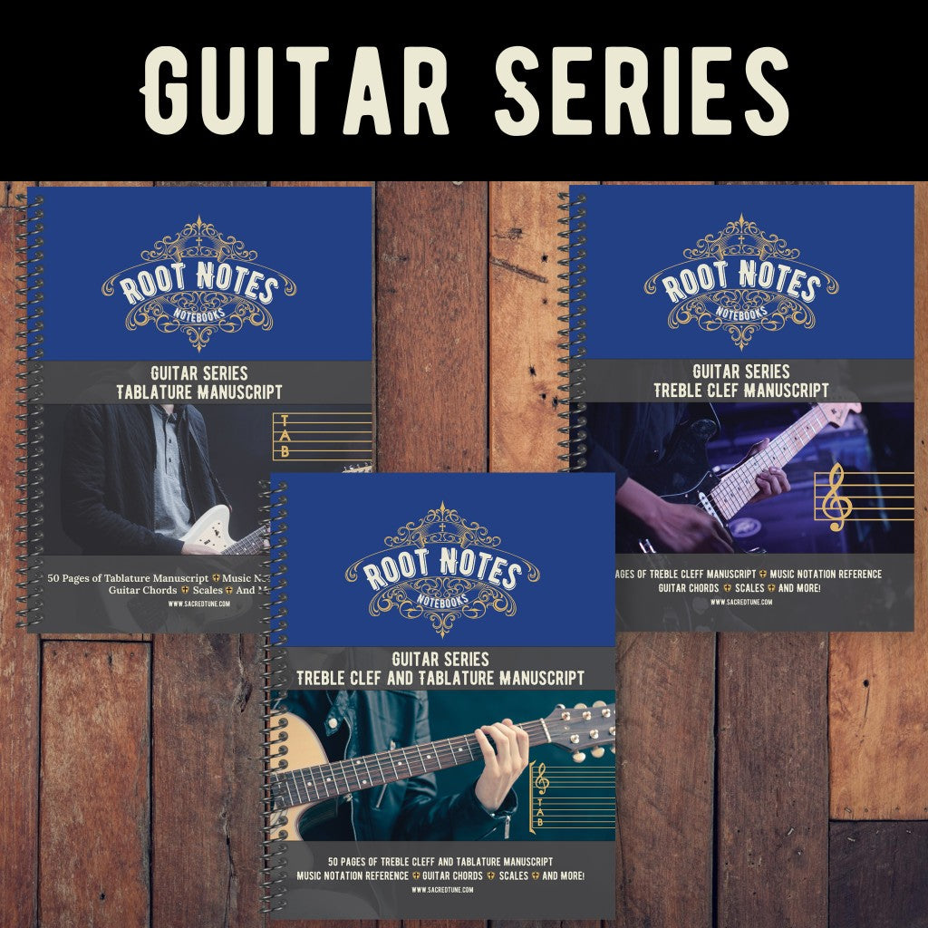 Root Notes - Guitar Series - Manuscript Notesbooks | Sacred Tune