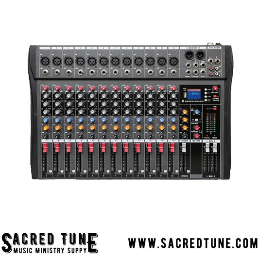 12 Channel Audio Mixer with Bluetooth | Sacred Tune