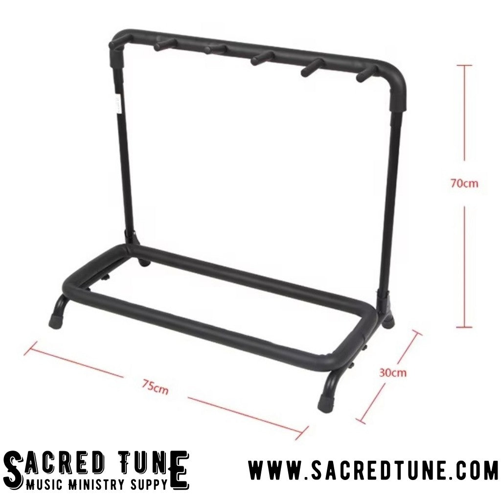 Guitar Stand for 5 Instruments - Dimensions | Sacred Tune