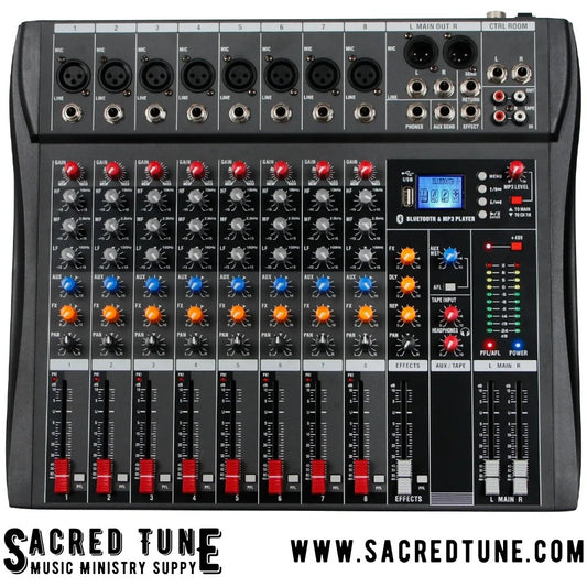 8 Channel Audio Mixer | Sacred Tune