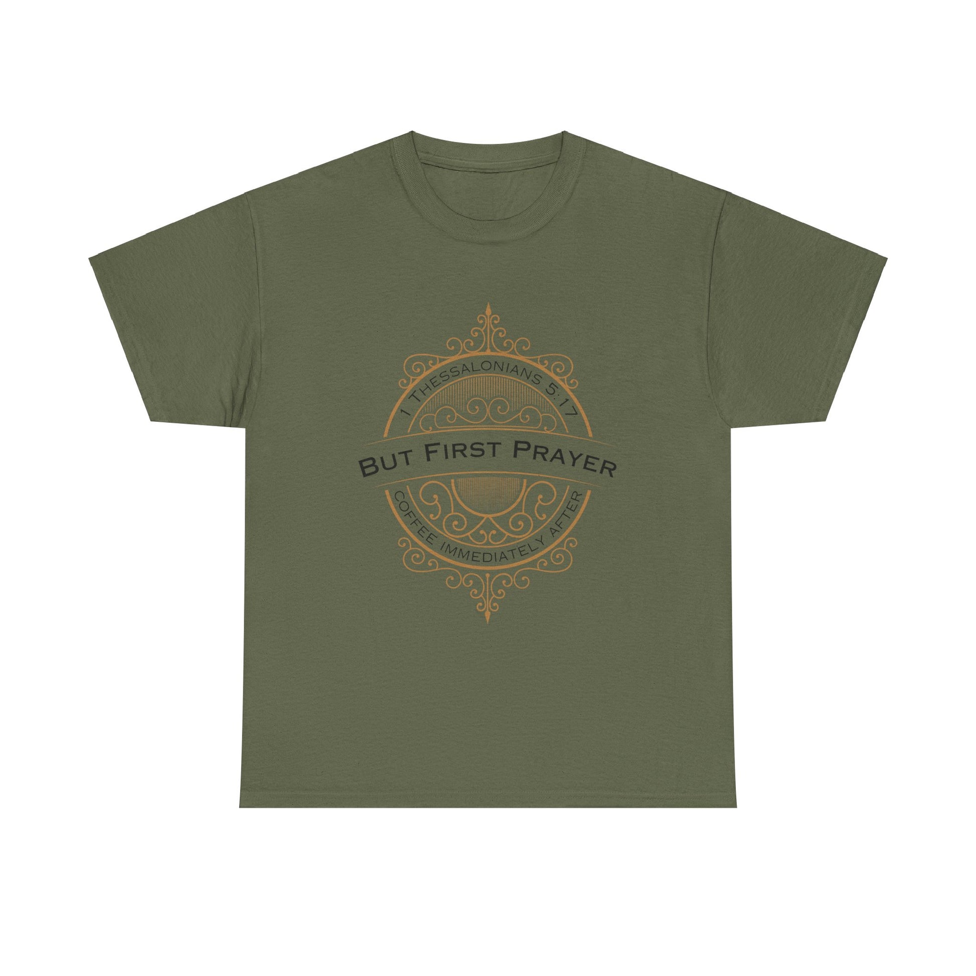 But First Prayer Tee Shirt in Green | Sacred Tune