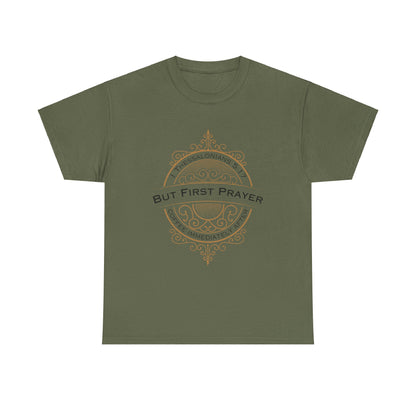 But First Prayer Tee Shirt in Green | Sacred Tune