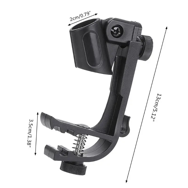 Clip-on Drum Microphone Holder Dimensions | Sacred Tune