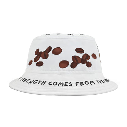 Coffee Bucket Hat Front | Sacred Tune