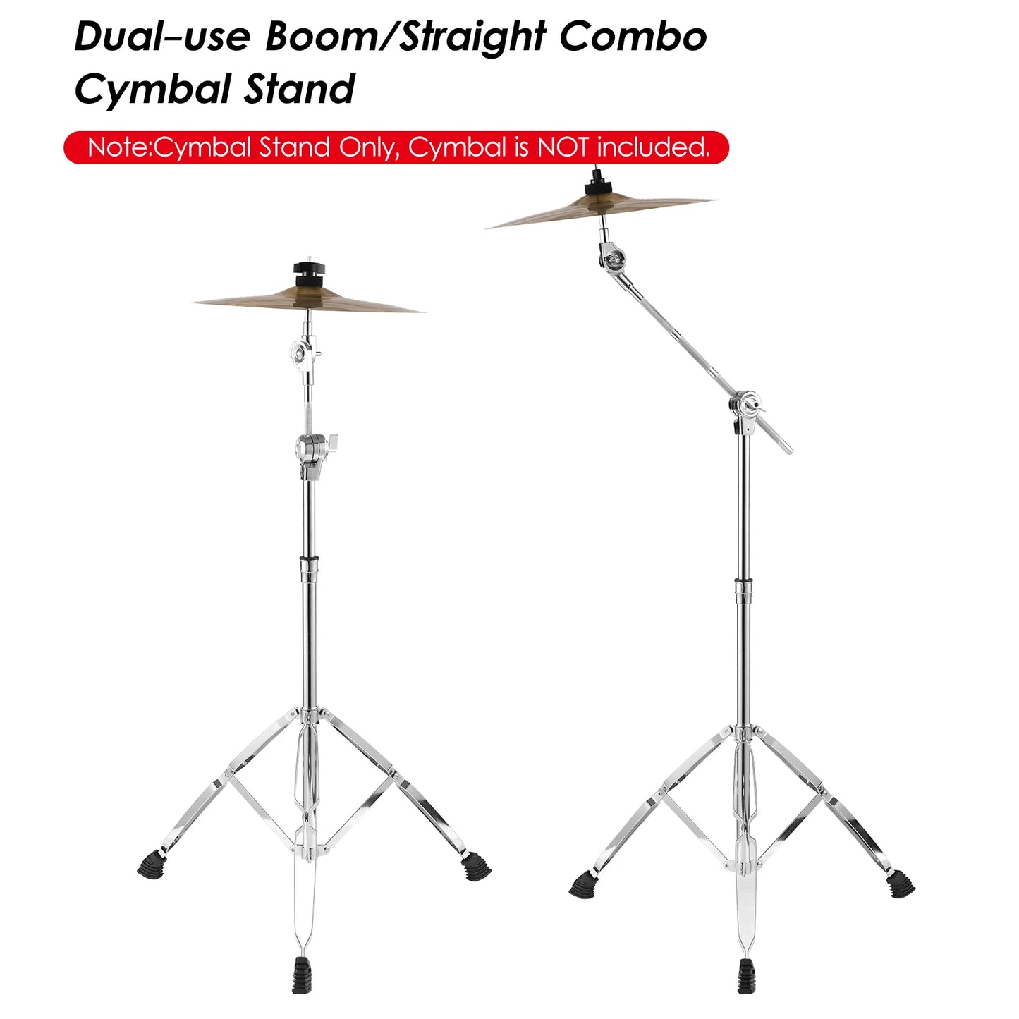 Cymbal Stand with Boom showing two configurations | Sacred Tune