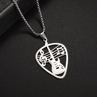 Guitar Pick Necklace in Silver | Sacred tune