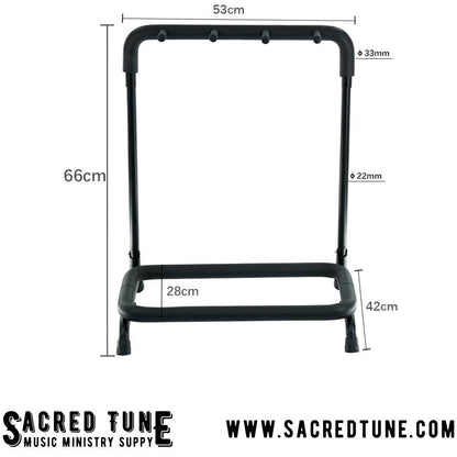 Fold-able 3 Guitar Rack Dimensions | Sacred Tune