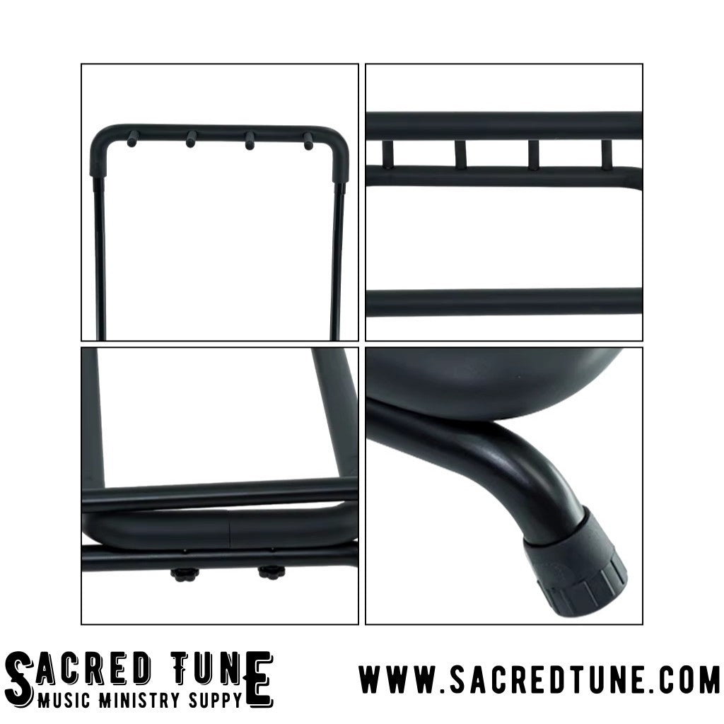 Fold-able 3 Guitar Rack Details | Sacred Tune