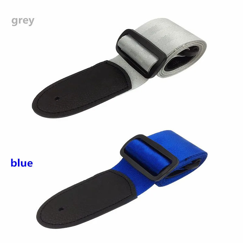 Grey and Blue Guitar Straps | Sacred Tune