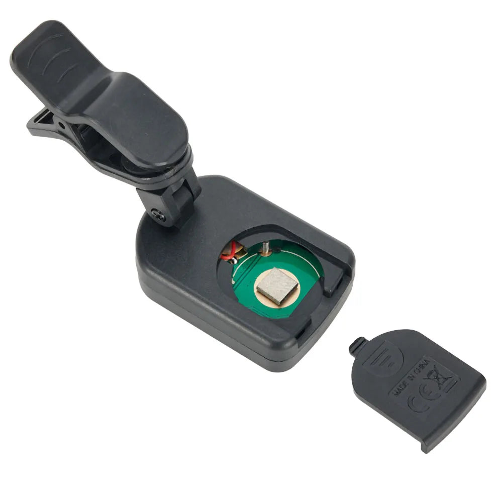 Guitar Tuner - Clip-On Style battery compartment | Sacred Tune