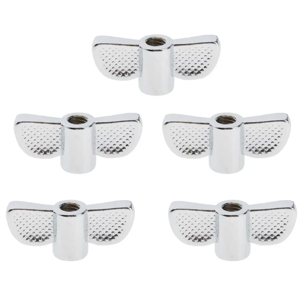 5pcs Drum Cymbal Wing Nuts (Male or Female Threaded) M8 Thread