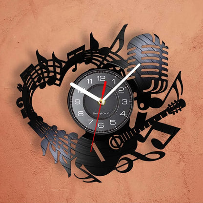 Music Theme Album Wall Clock