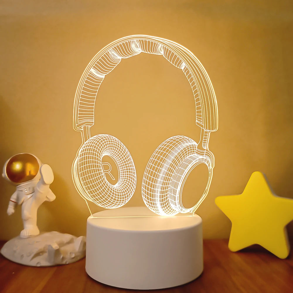 Headphones USB Night Light | Sacred Tune