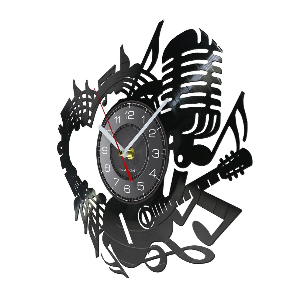 Music Theme Album Wall Clock