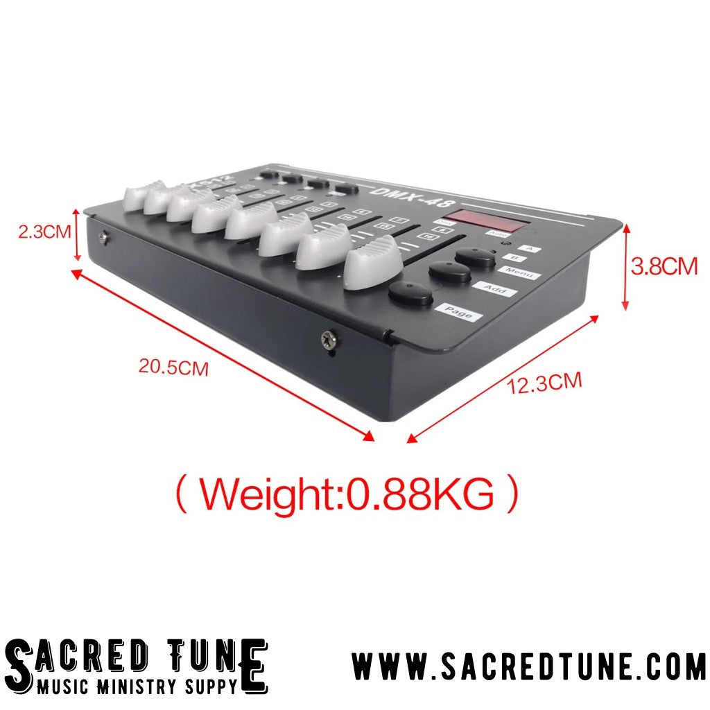 Mini DMX512 Lighting Controller Dimensions and weight | Sacred Tune