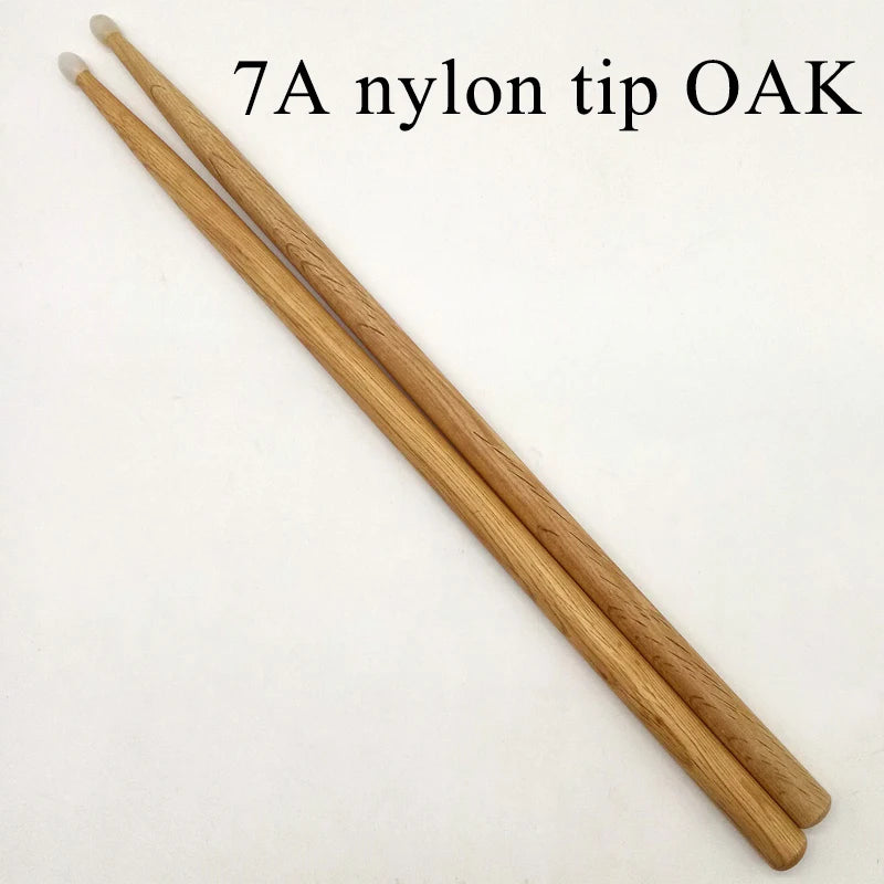 Oak Drum Sticks - 7A Nylon Tip | Sacred Tune