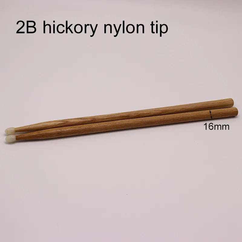 Hickory Drum Sticks - 2B Nylon Tip | Sacred Tune