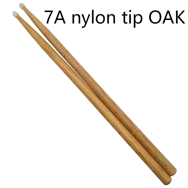 Oak  Drum Sticks - 7A Nylon Tip | Sacred Tune