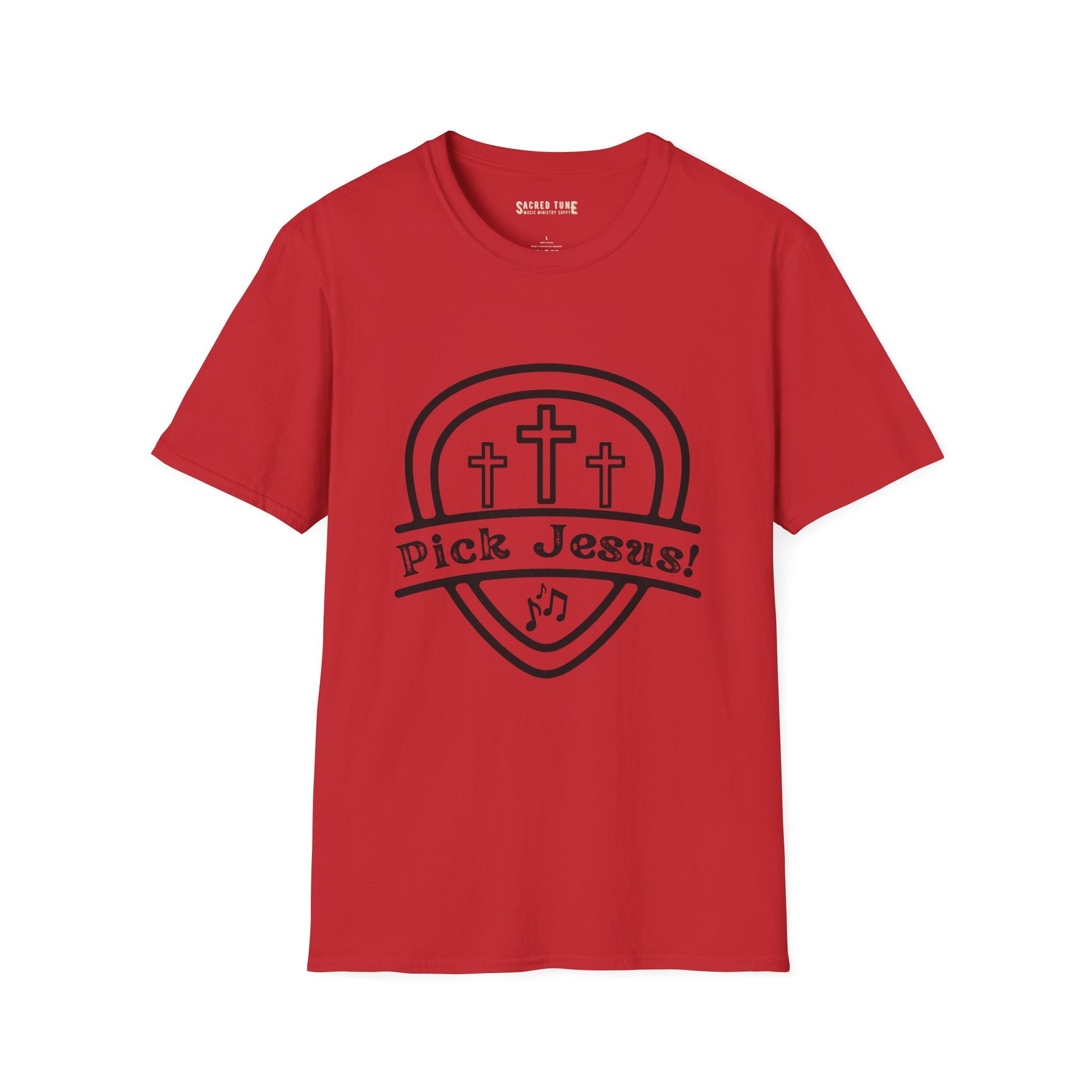 Pick Jesus! T-Shirt - Red Color | Sacred Tune