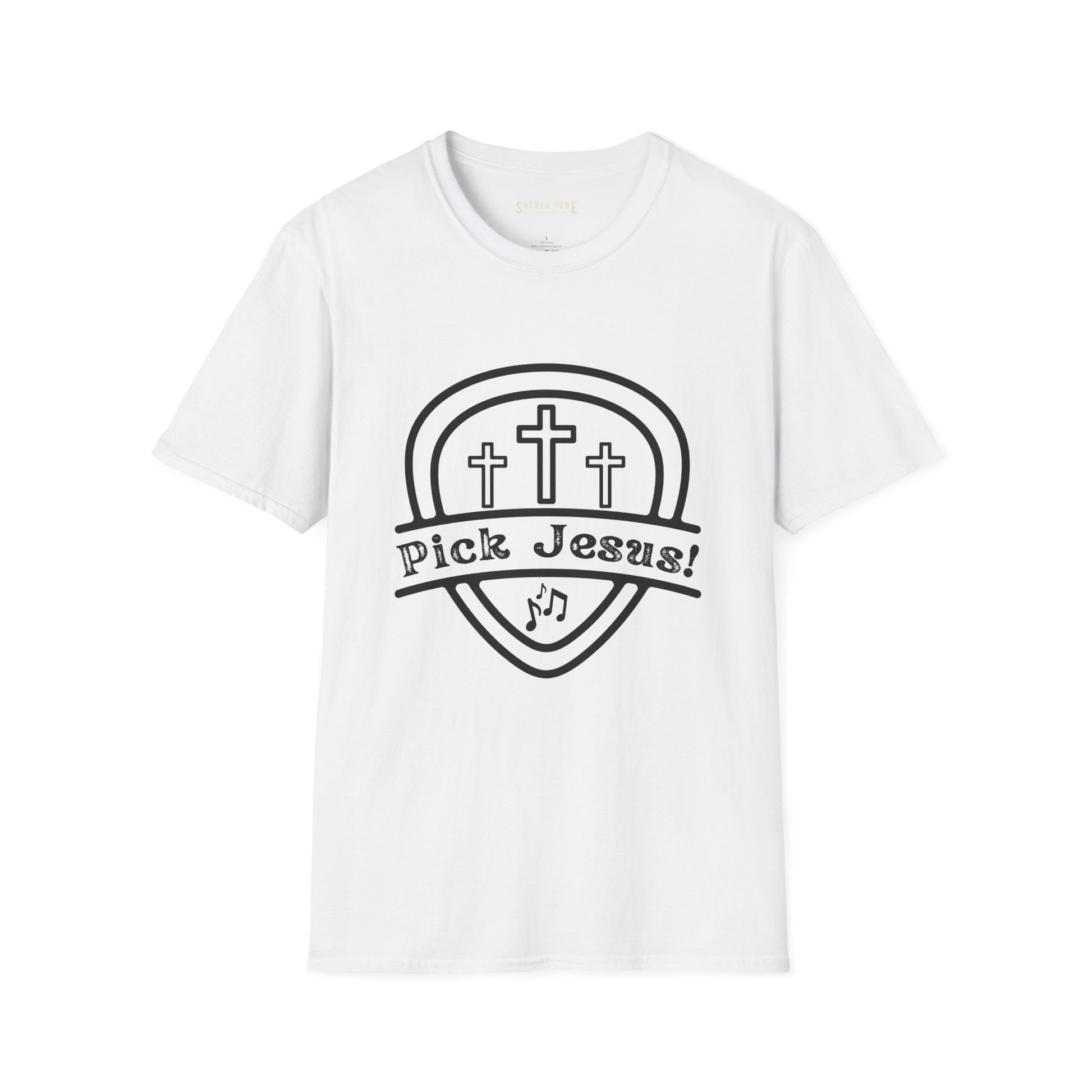 Pick Jesus! T-Shirt - White Color | Sacred Tune