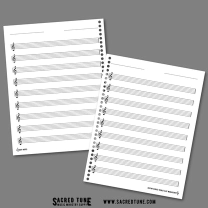 Root Notes - Guitar Series - Treble Clef Manuscript | Sacred Tune