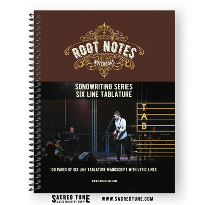 Root Notes - Songwriters Series - Six Line Tablature - Front Cover | Sacred Tune