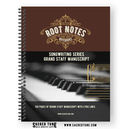 Root Notes - Songwriting Series - Grand Staff Manuscript - cover | Sacred Tune