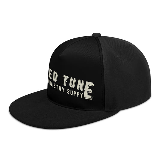 Sacred Tune Flat Billed Hat Side View | Sacred Tune