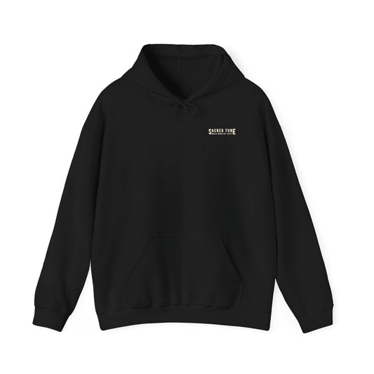 Sacred Tune Hoodie in black - Front | Sacred Tune