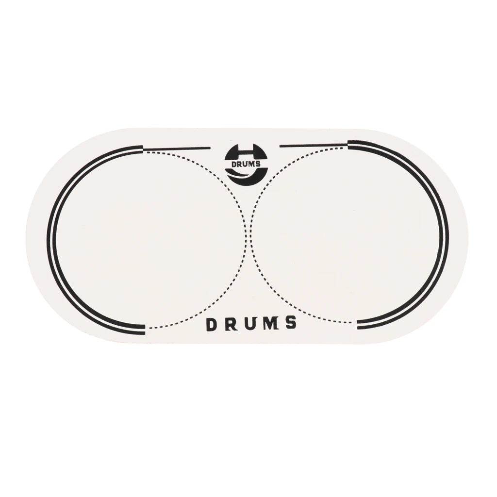 Double Drum Head Patch - White | Sacred Tune