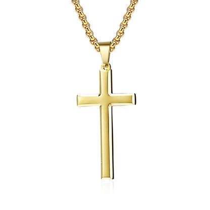 Stainless Steel Cross in Gold 2 | Sacred Tune
