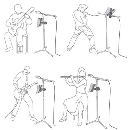 Tablet Holder For Microphone Stand Use Diagram | Sacred Tune