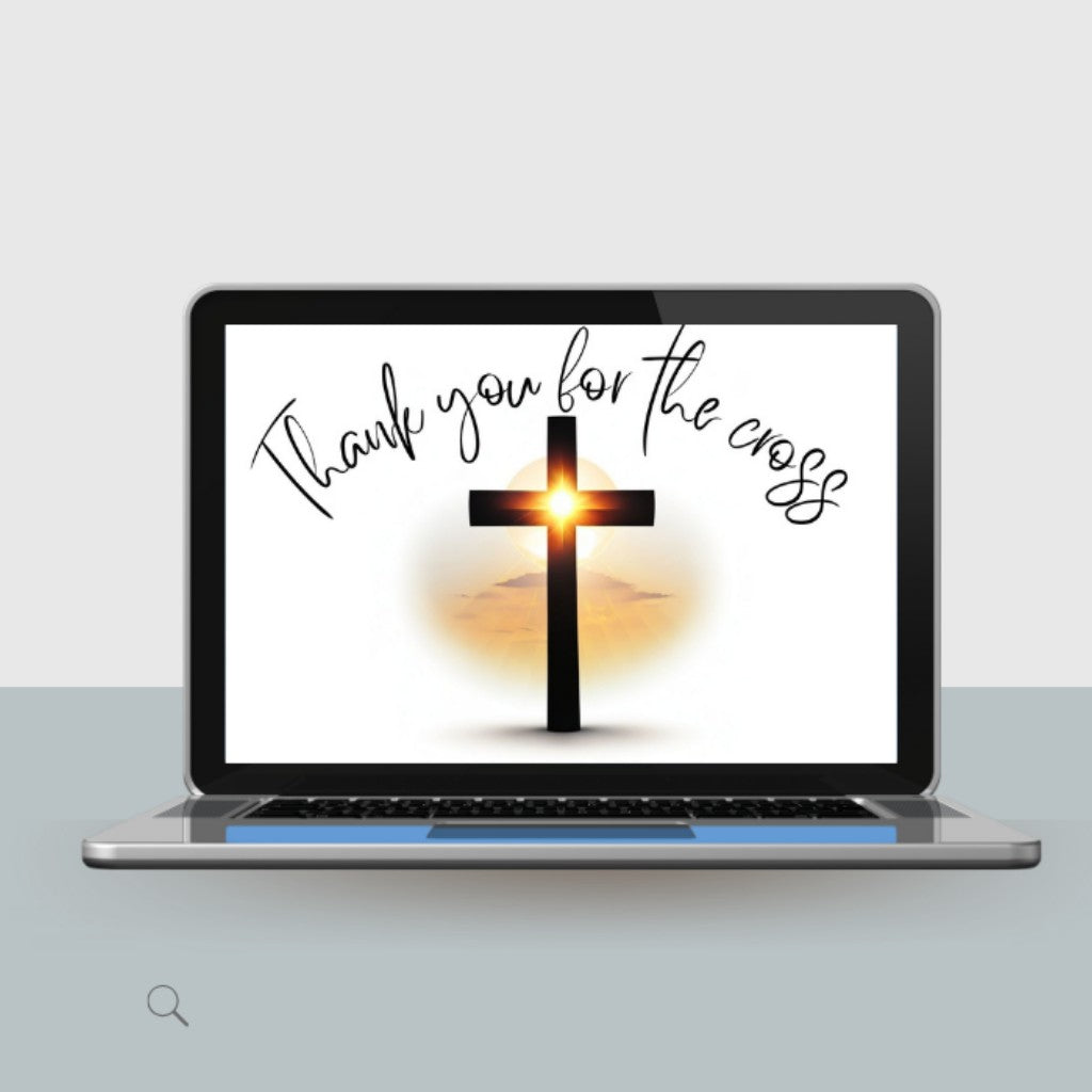 Free Christian Wallpaper for PC - Thank You For The Cross Theme | Sacred Tune