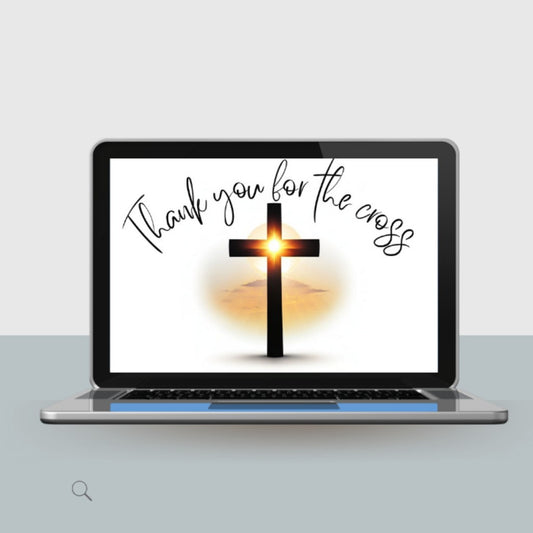 Free Christian Wallpaper for PC - Thank You For The Cross Theme | Sacred Tune