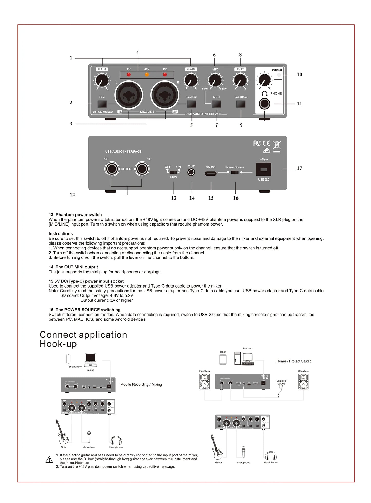 USB Audio Interface Instructions Page 2 | Sacred Tune