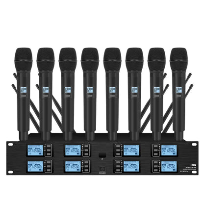 Wireless Microphone System - 8 Channel with eight handheld wireless microphones | Sacred Tune