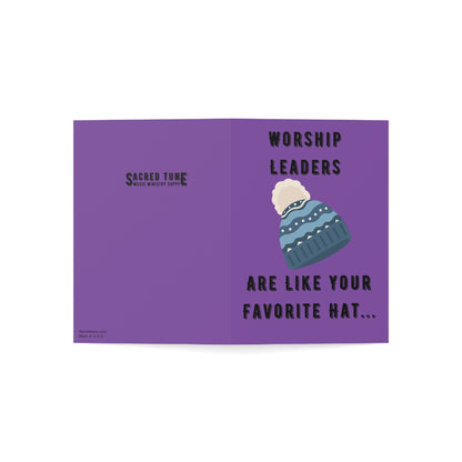 Worship Leaders Are Like Your Favorite Hat Card Outside | Sacred Tune